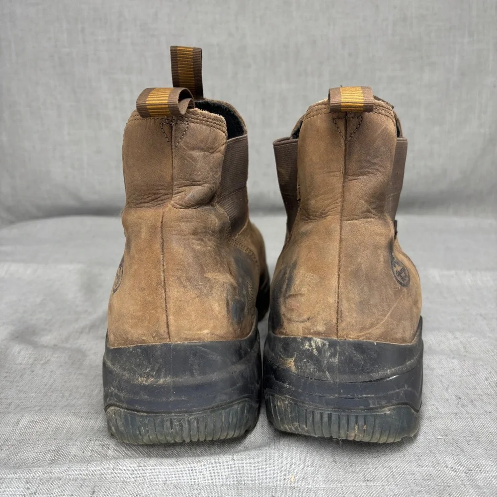 Georgia Boot LX Point Ultra CT Chelsea Work Boots Brown Leather Men's Size 13